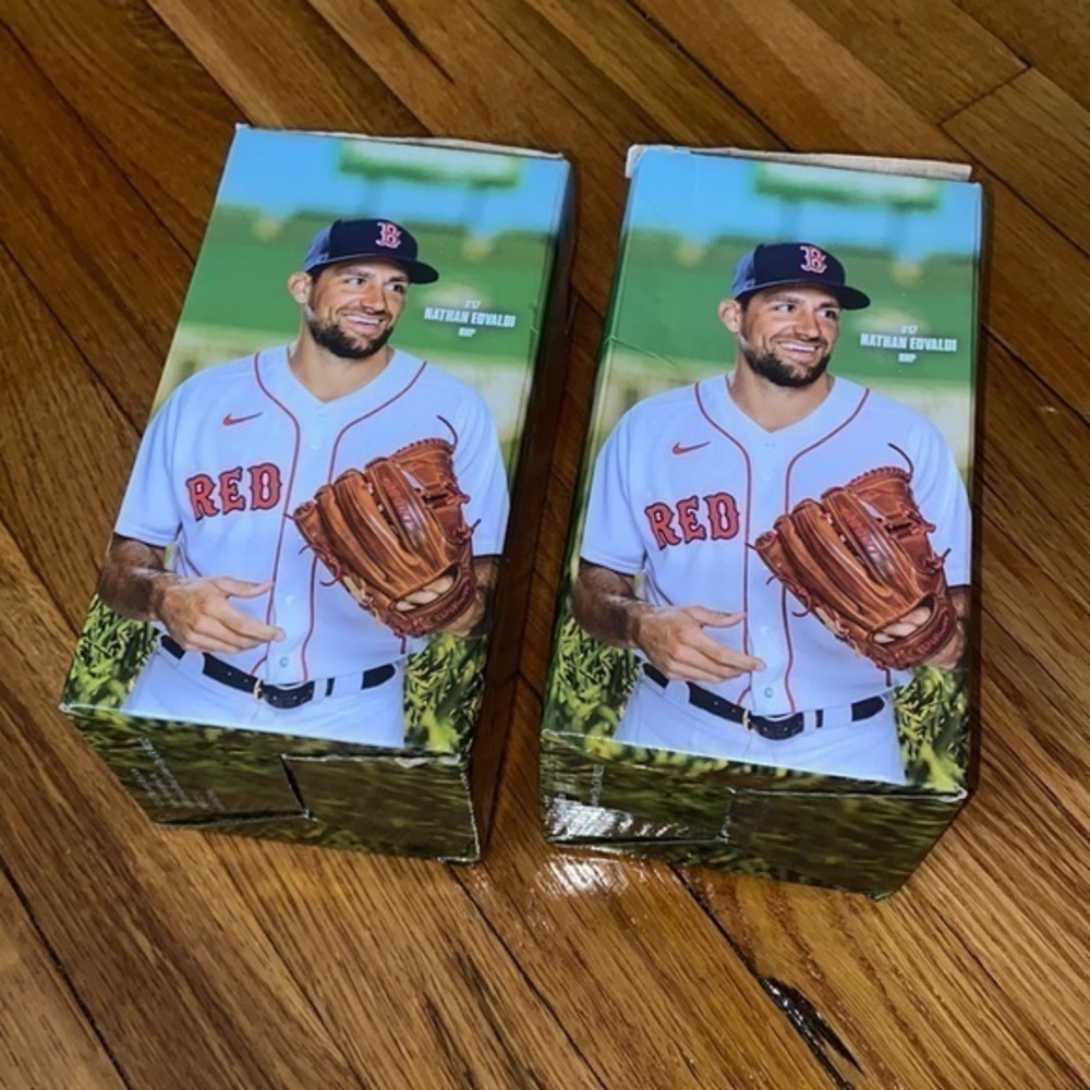 2 Red Sox NATE #17 Nathan Edvaldi light up gnomes would separate never used.